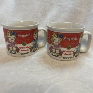 Retro-Vintage‎ Campbells Soup Mugs Set Of 2 Westwood EC M'm M'm Good